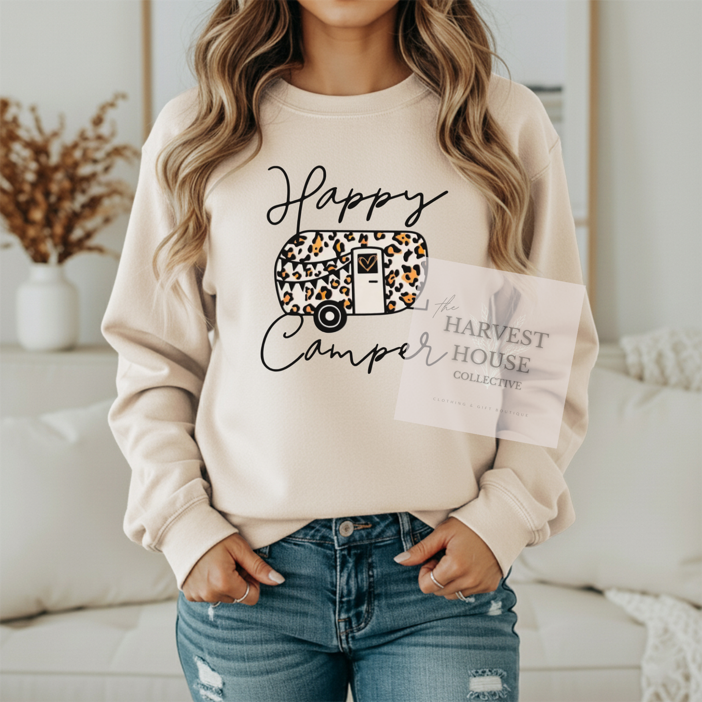 Happy Camper Gildan Crewneck & Hoodie