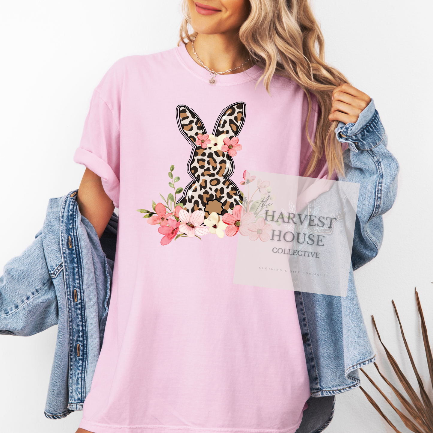 Leopard Easter Bunny Comfort Color Tee