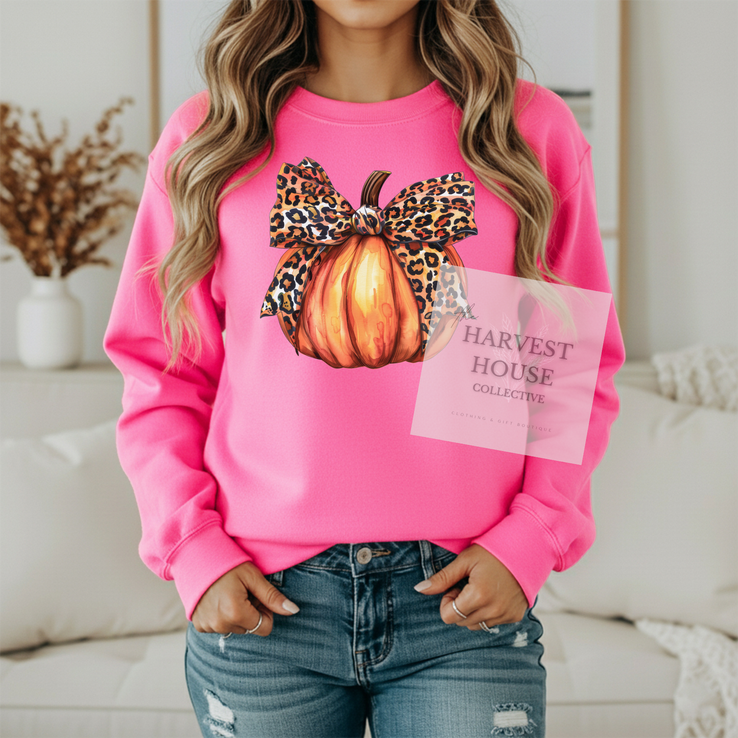 Leopard Pumpkin Crewneck