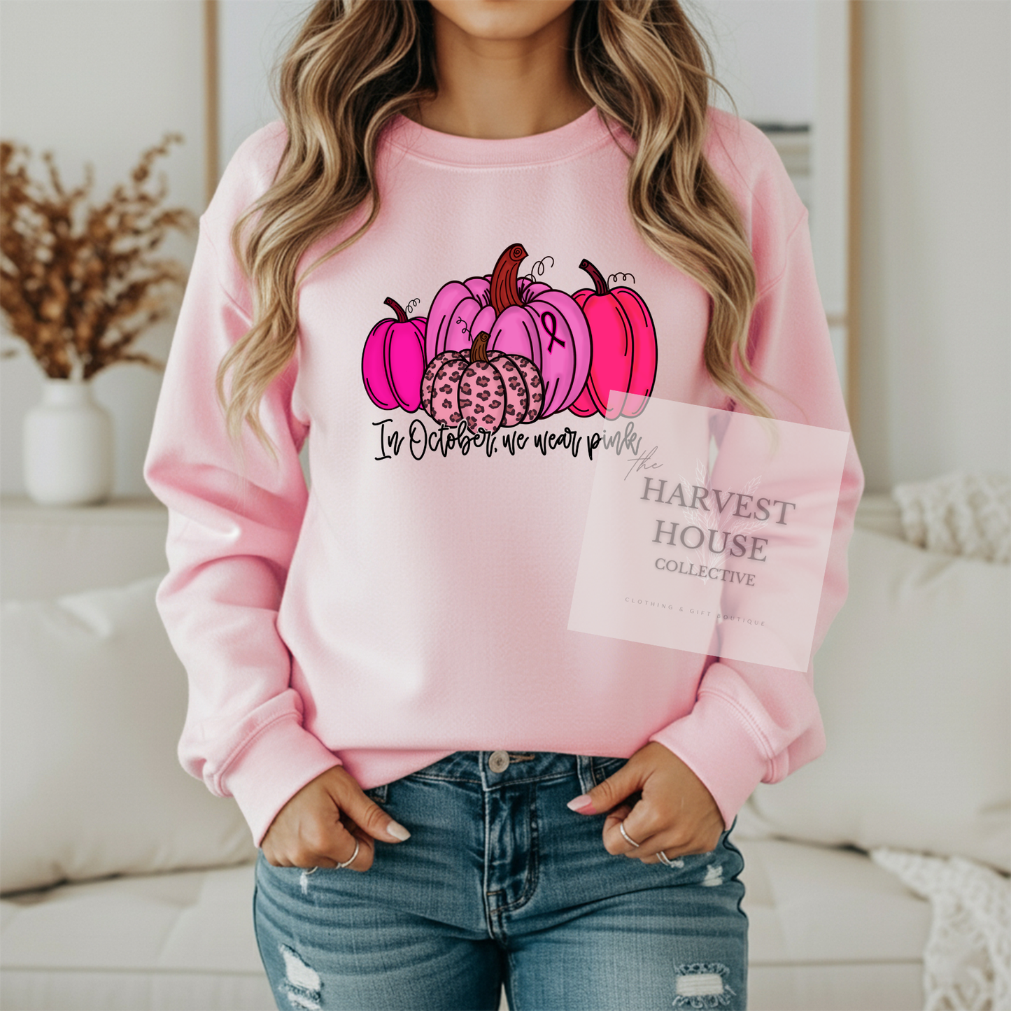 In October We Wear Pink Crewneck & Hoodie