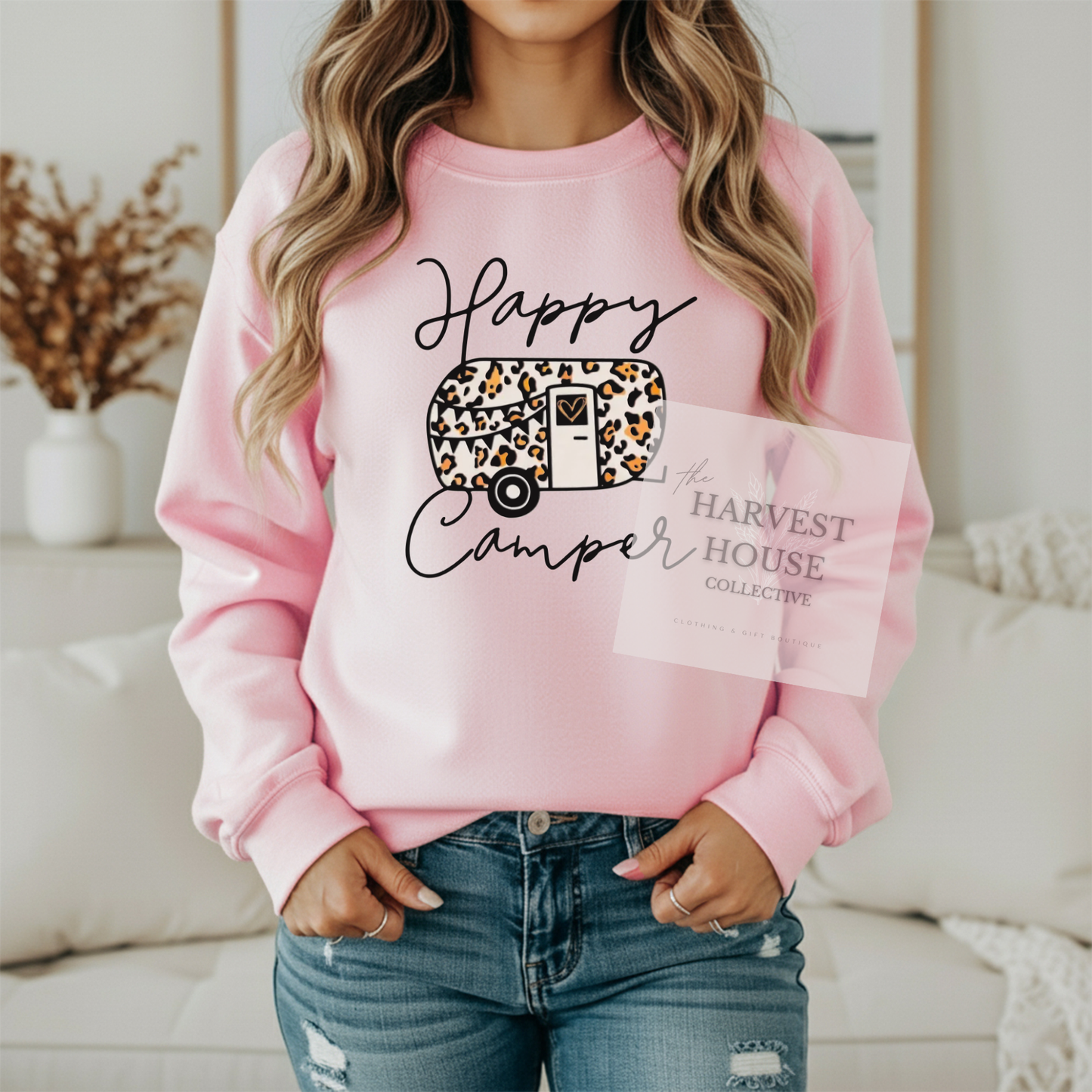 Happy Camper Gildan Crewneck & Hoodie