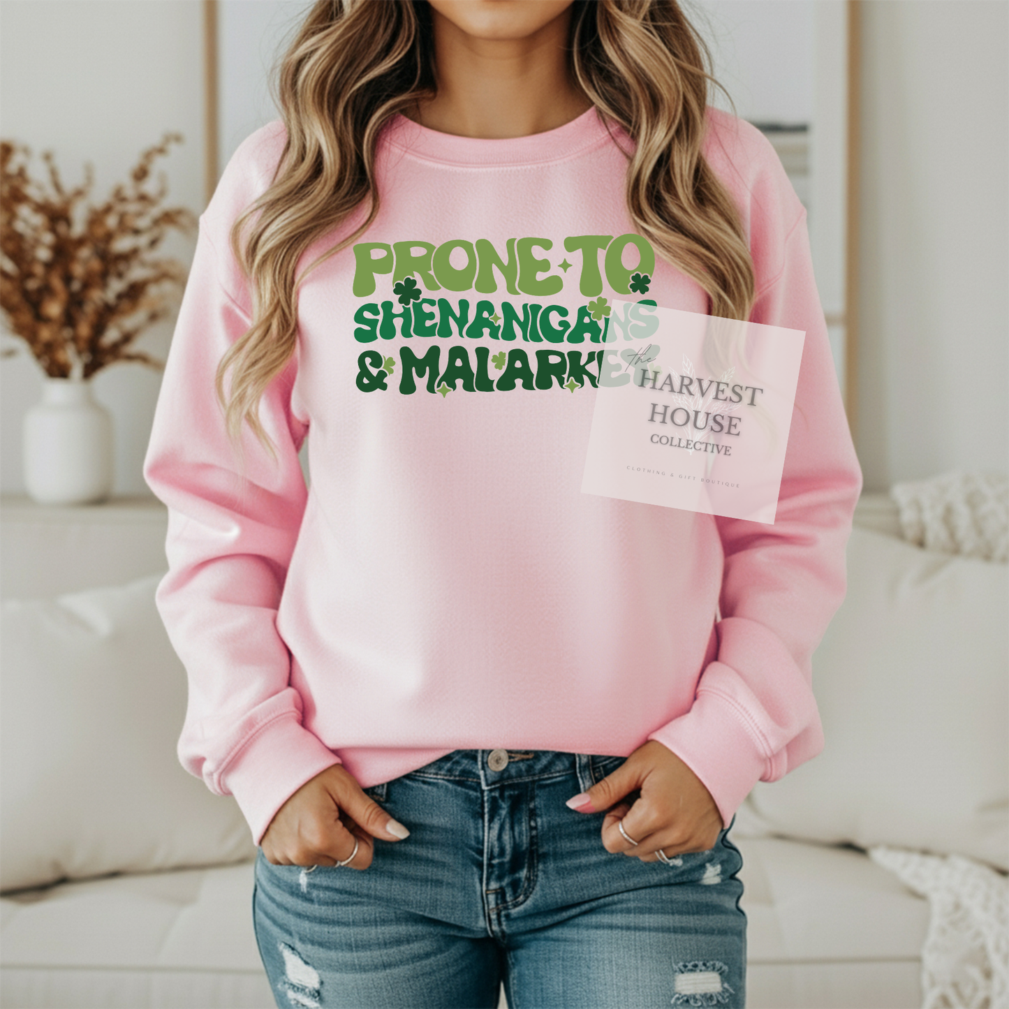 Prone To Shenanigans And Malarky Gildan Crewneck & Hoodie