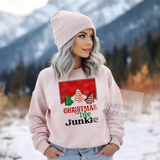 Christmas Tree Junkie Sweatshirt
