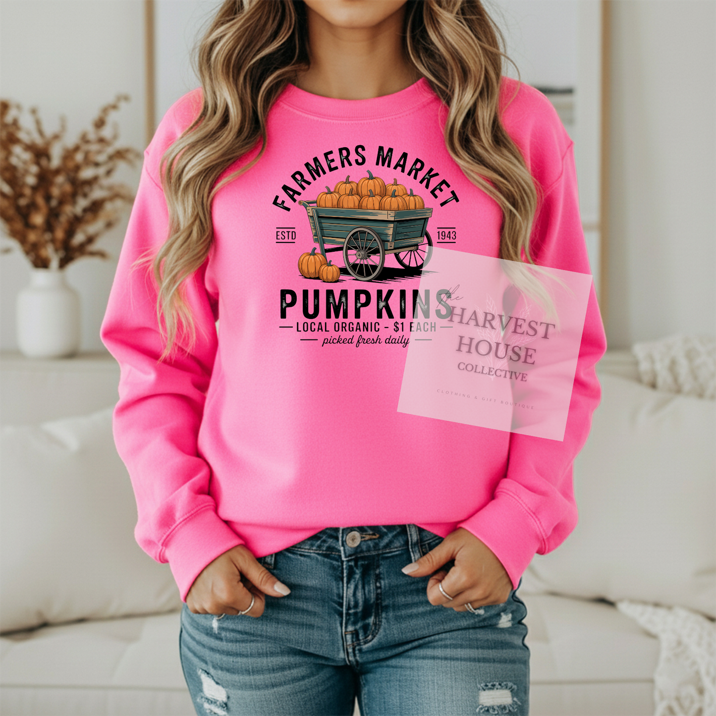Farmers Market Gildan Hoodie & Crewneck