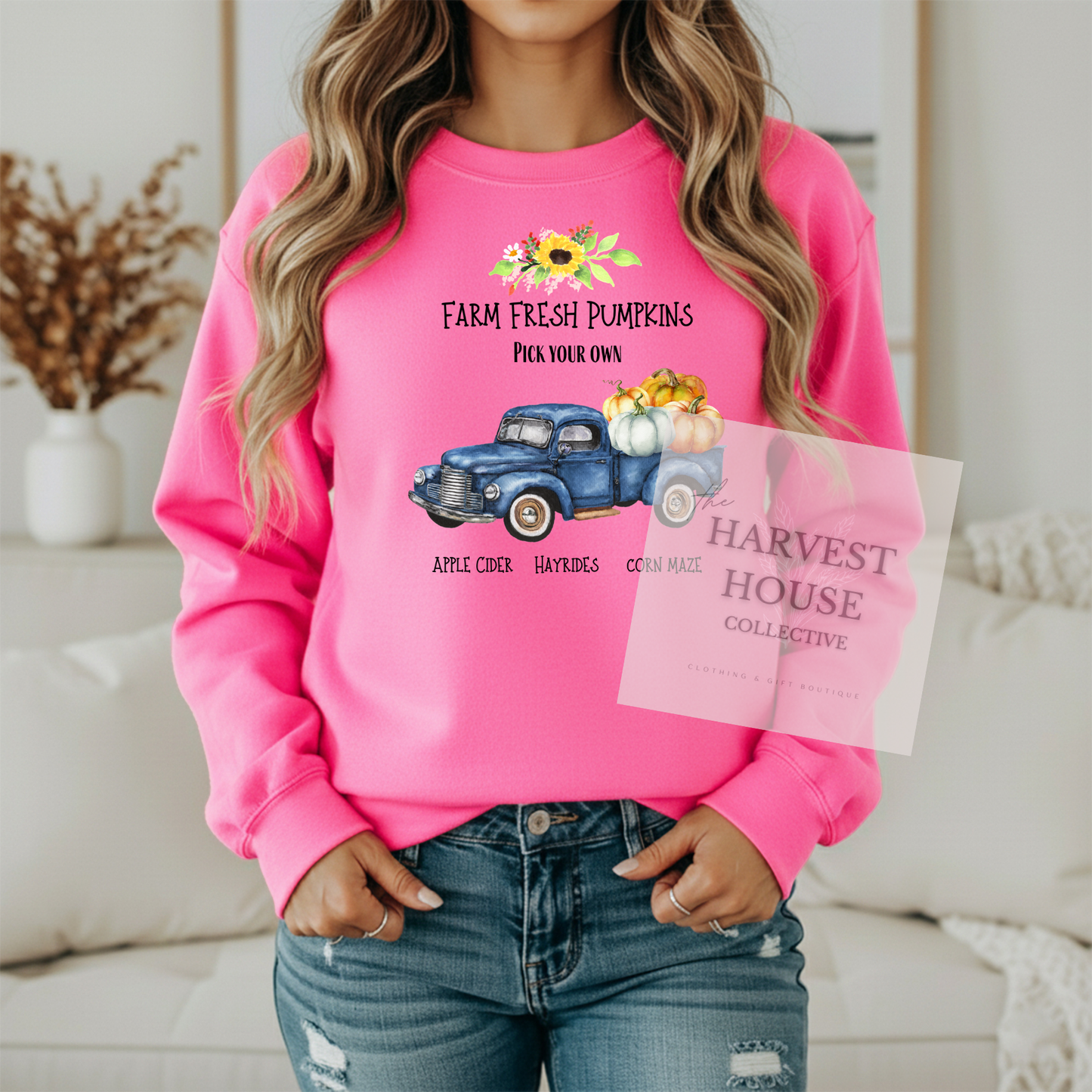 Farm Fresh Pumpkins Crewneck