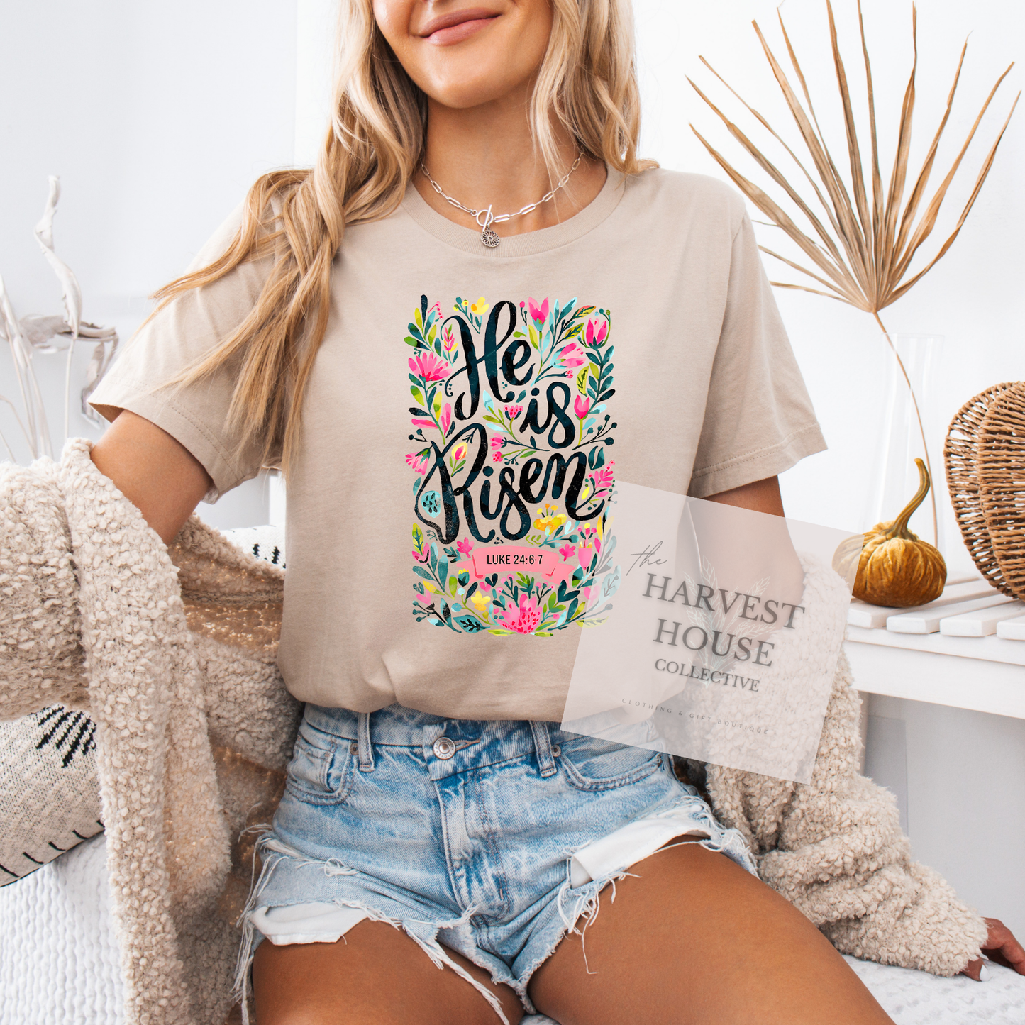 He Is Risen Tee