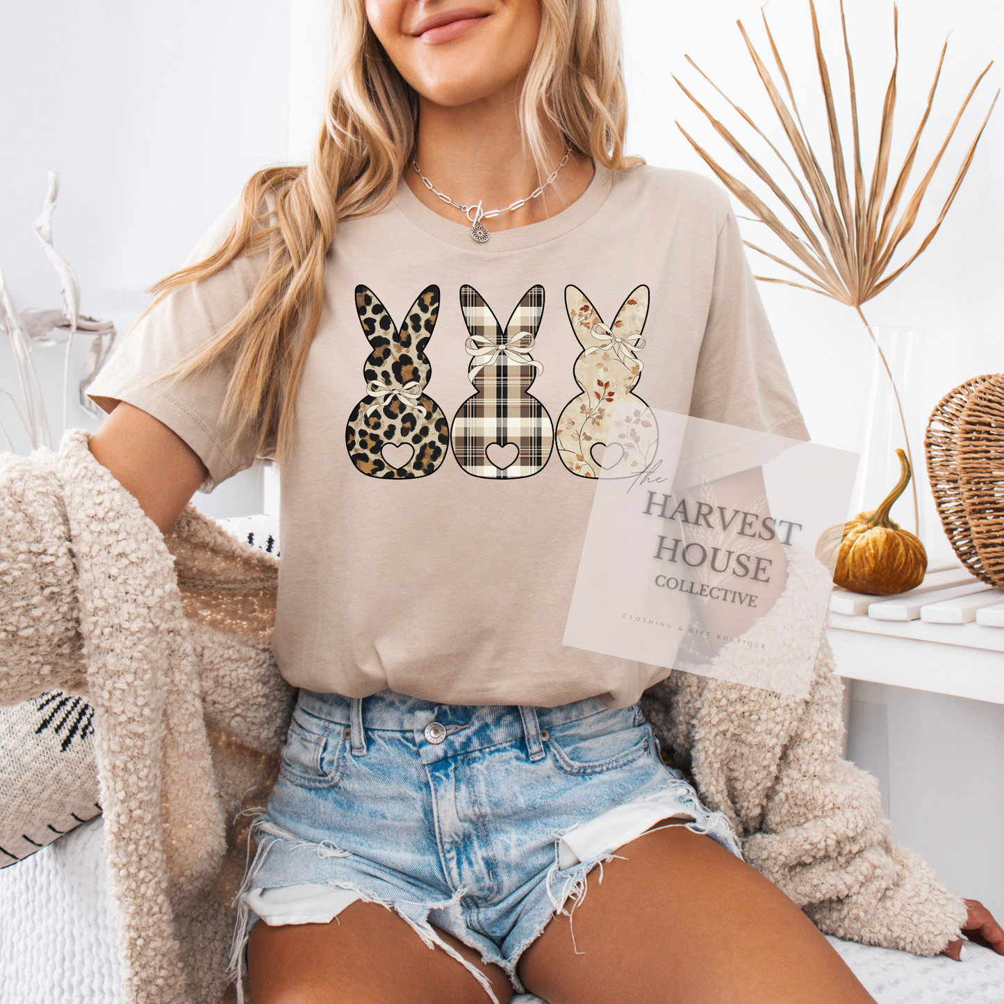 Neutral Bunnies Tee