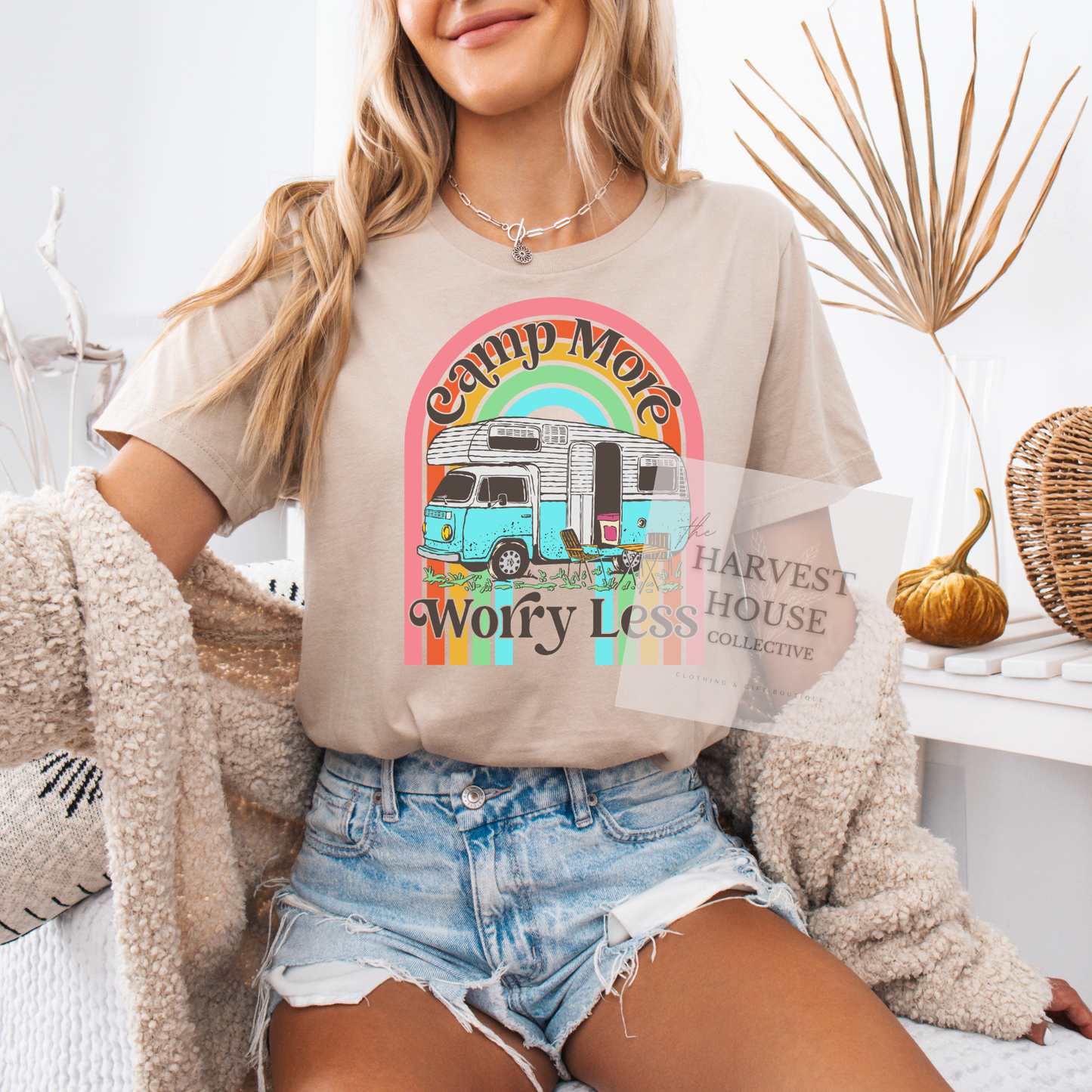 Camp More Worry Less Bella Canvas Tee