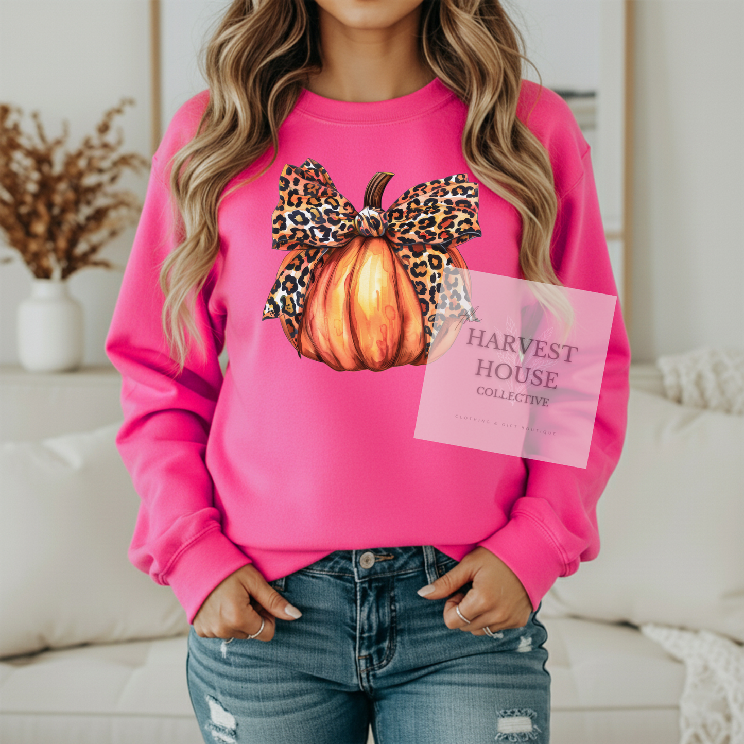 Leopard Pumpkin Crewneck