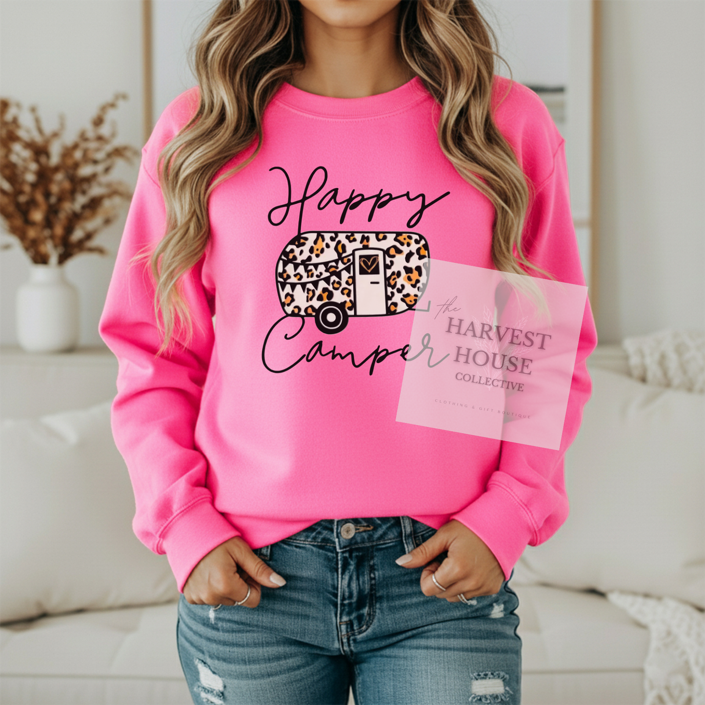 Happy Camper Gildan Crewneck & Hoodie