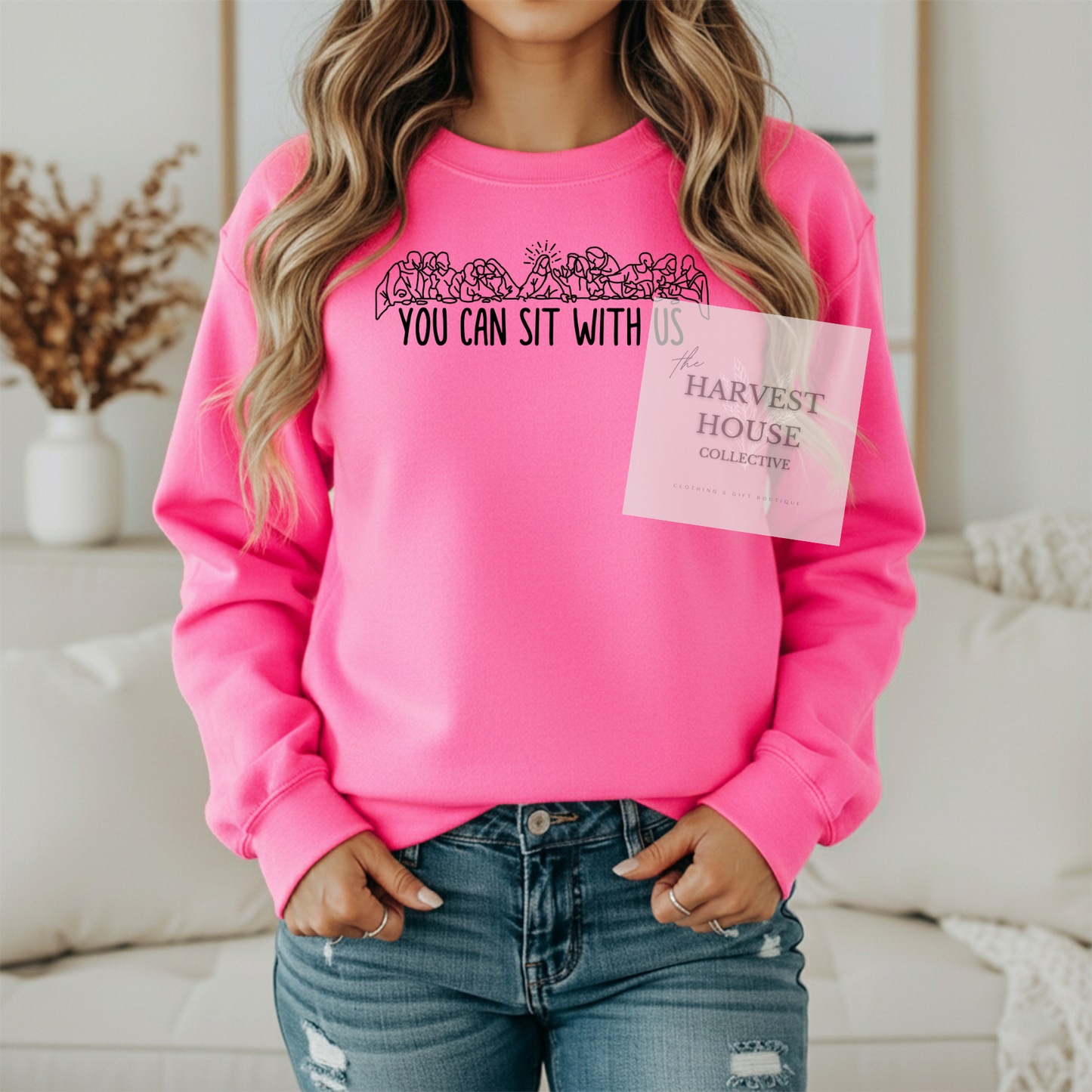 You Can Sit With Us Gildan Crewneck & Hoodie