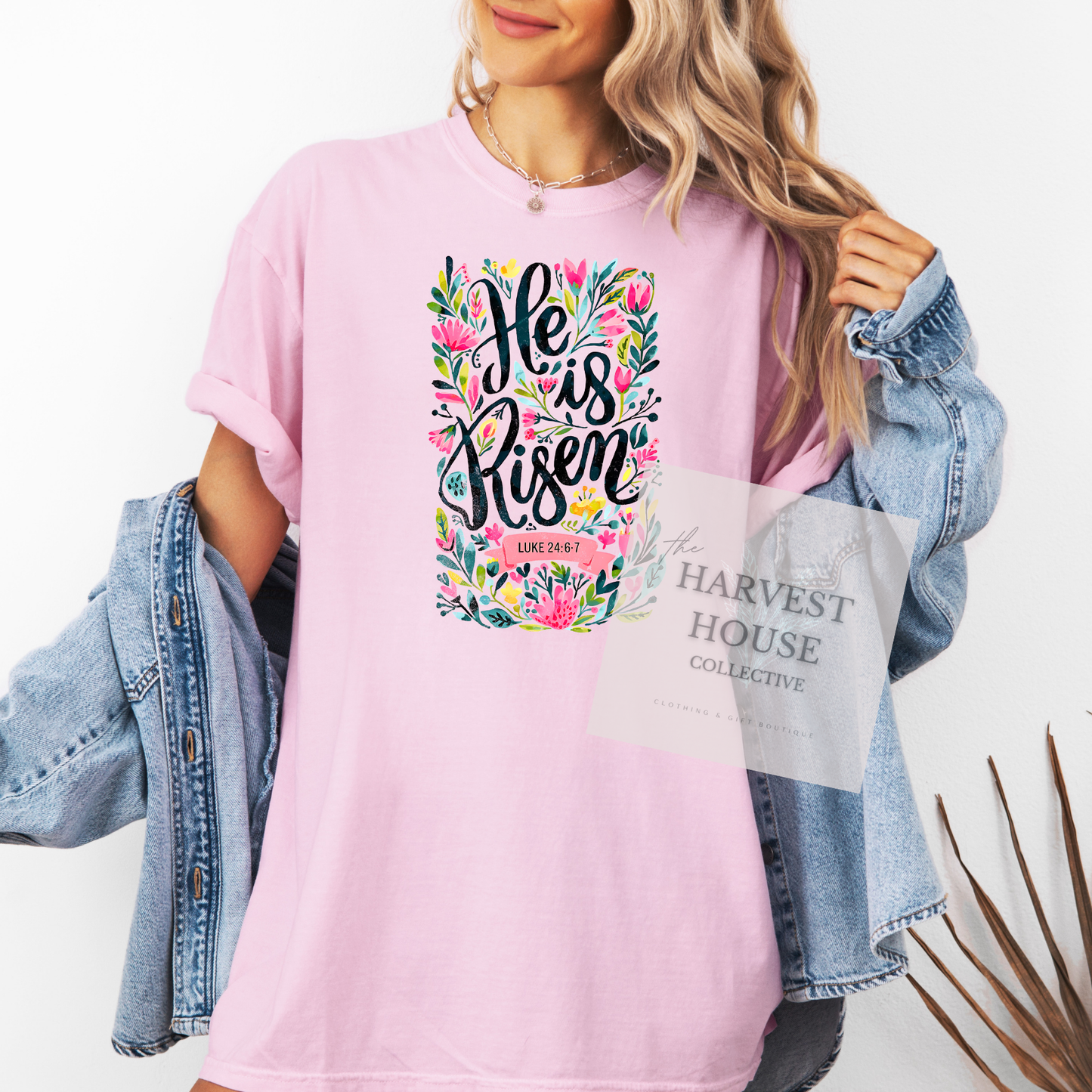 He Is Risen Comfort Color Tee