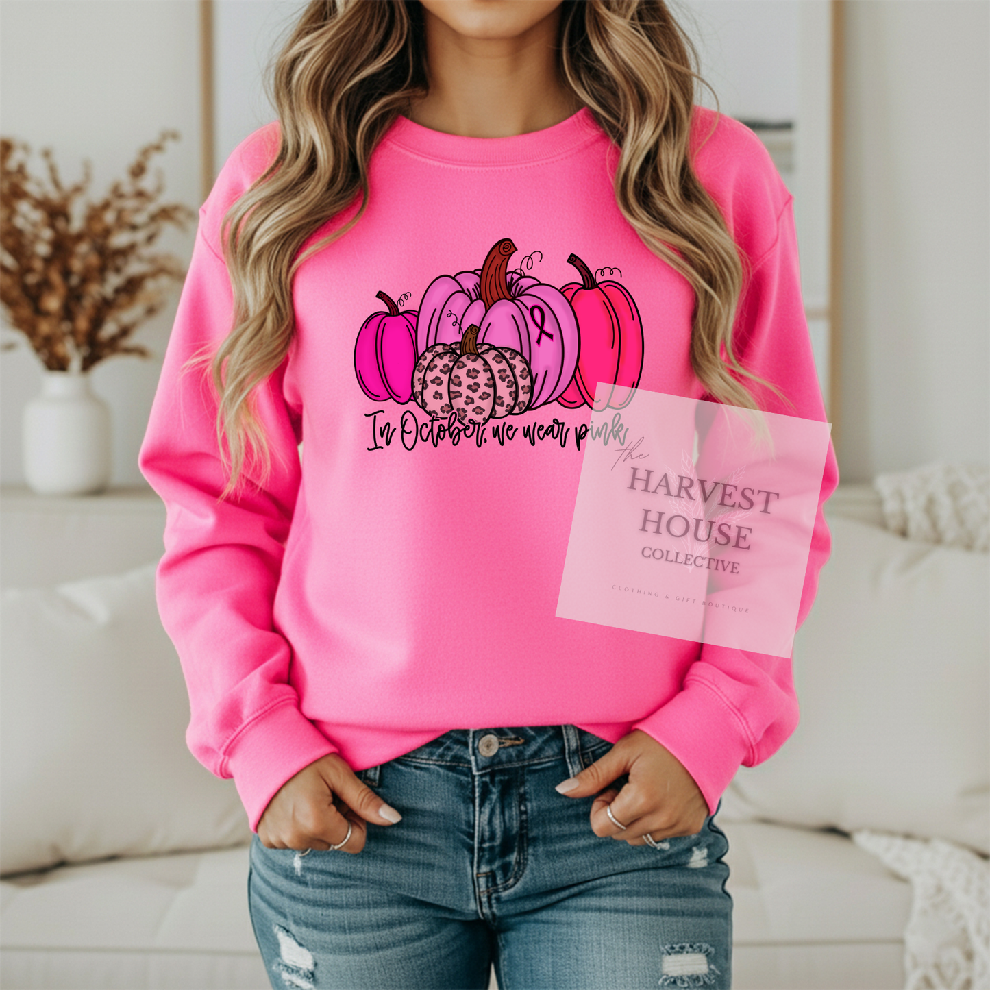 In October We Wear Pink Crewneck & Hoodie