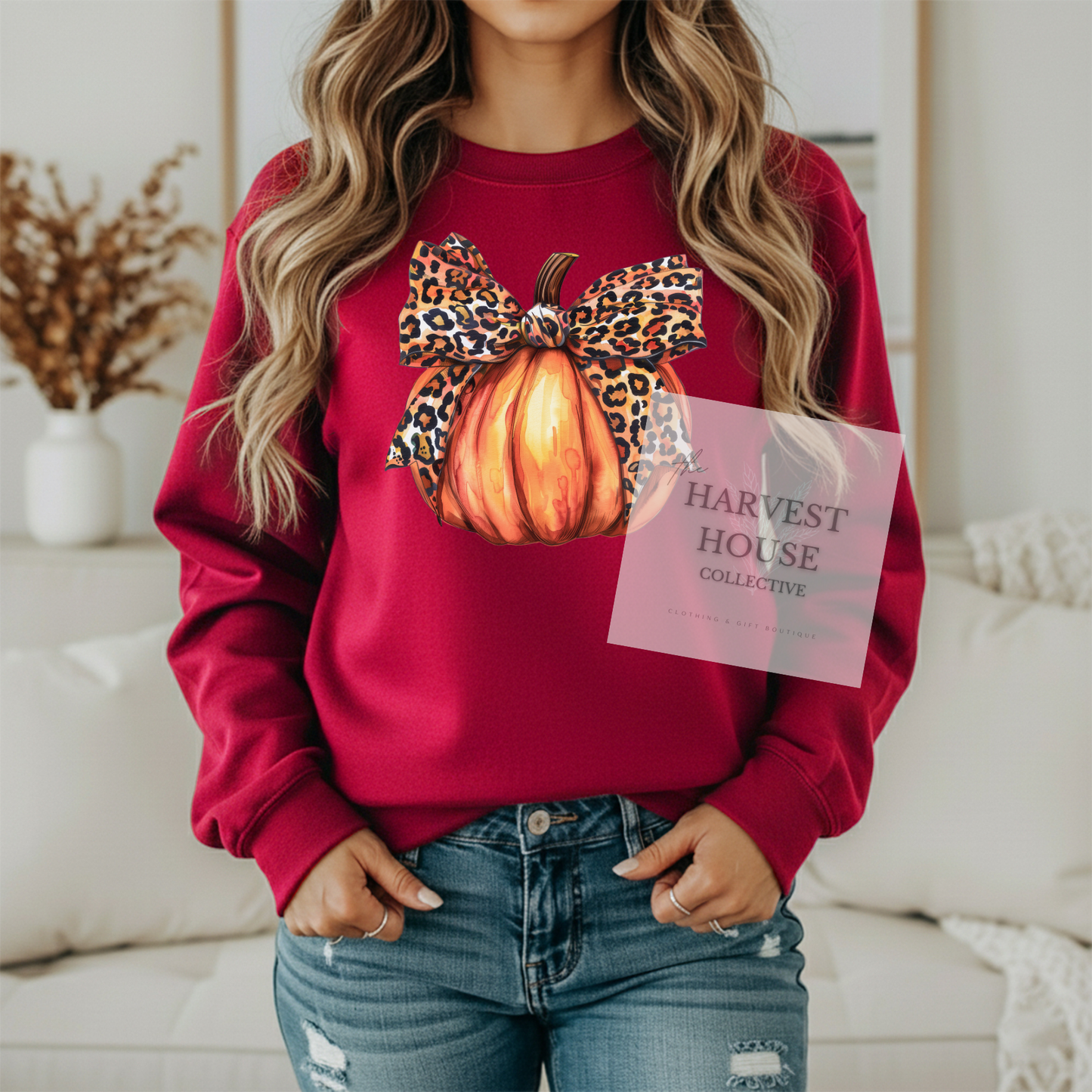 Leopard Pumpkin Crewneck