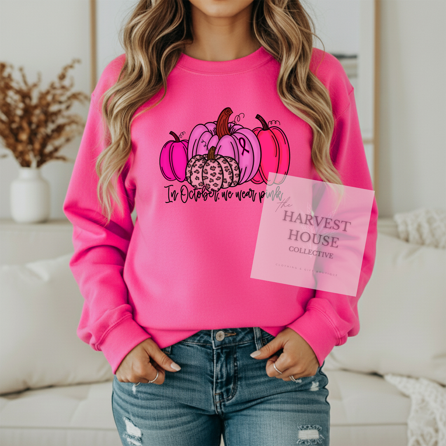 In October We Wear Pink Crewneck & Hoodie