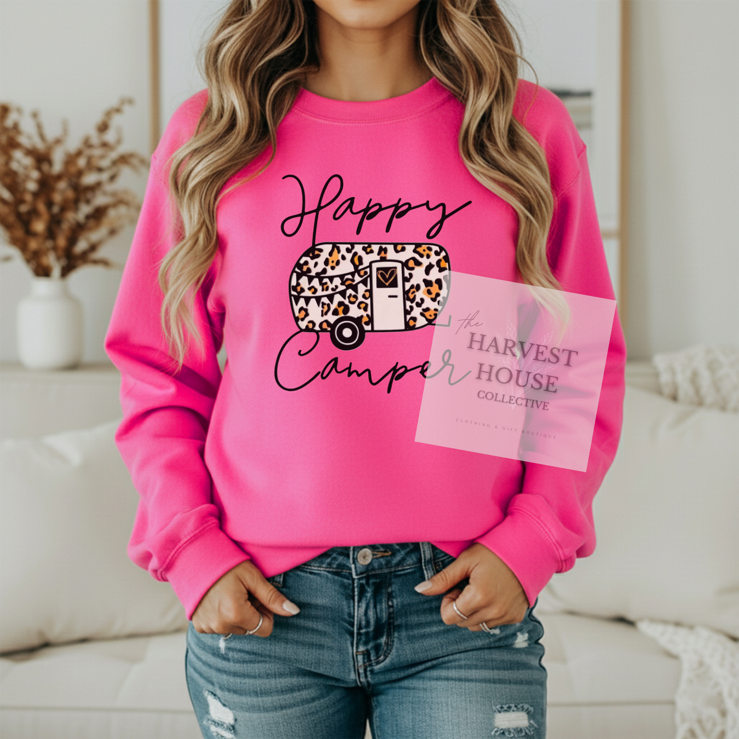 Happy Camper Gildan Crewneck & Hoodie