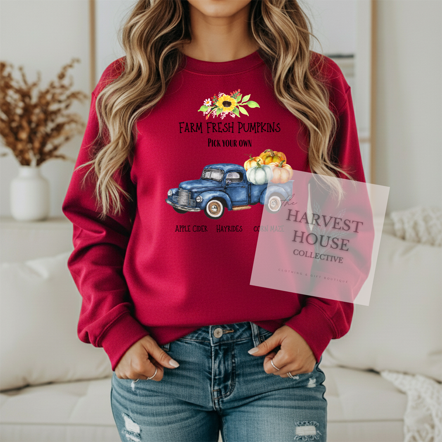 Farm Fresh Pumpkins Crewneck