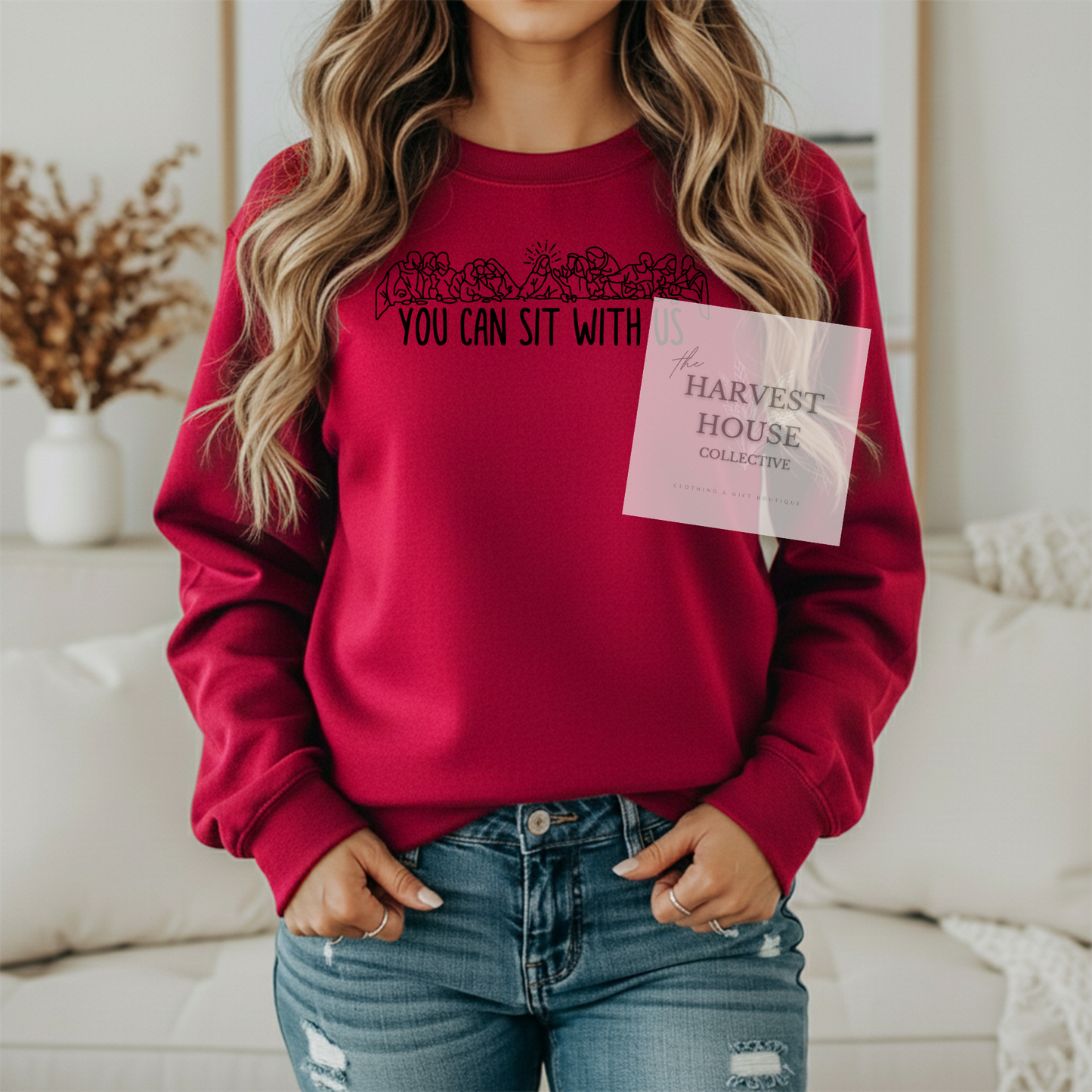 You Can Sit With Us Gildan Crewneck & Hoodie