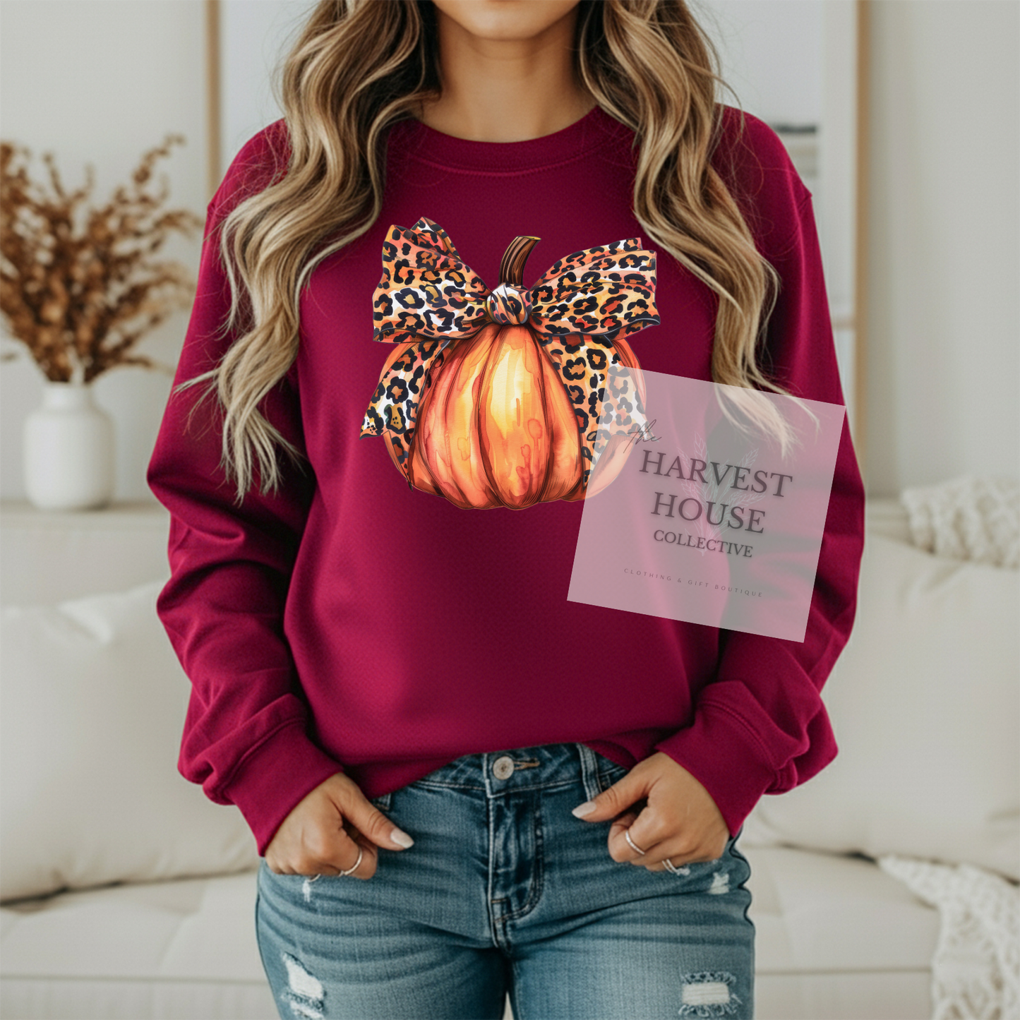 Leopard Pumpkin Crewneck