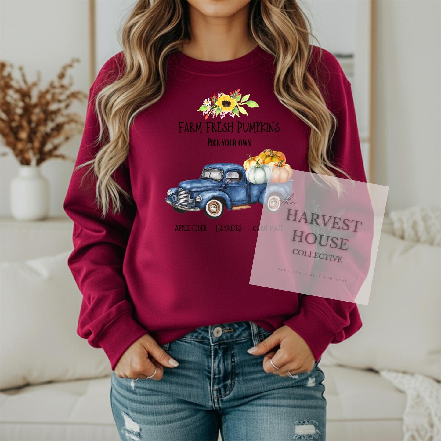 Farm Fresh Pumpkins Crewneck