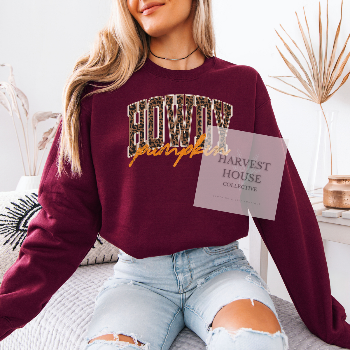 Howdy Pumpkin Crewneck & Hoodie