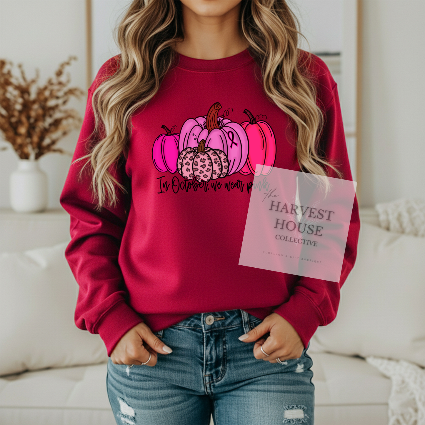 In October We Wear Pink Crewneck & Hoodie