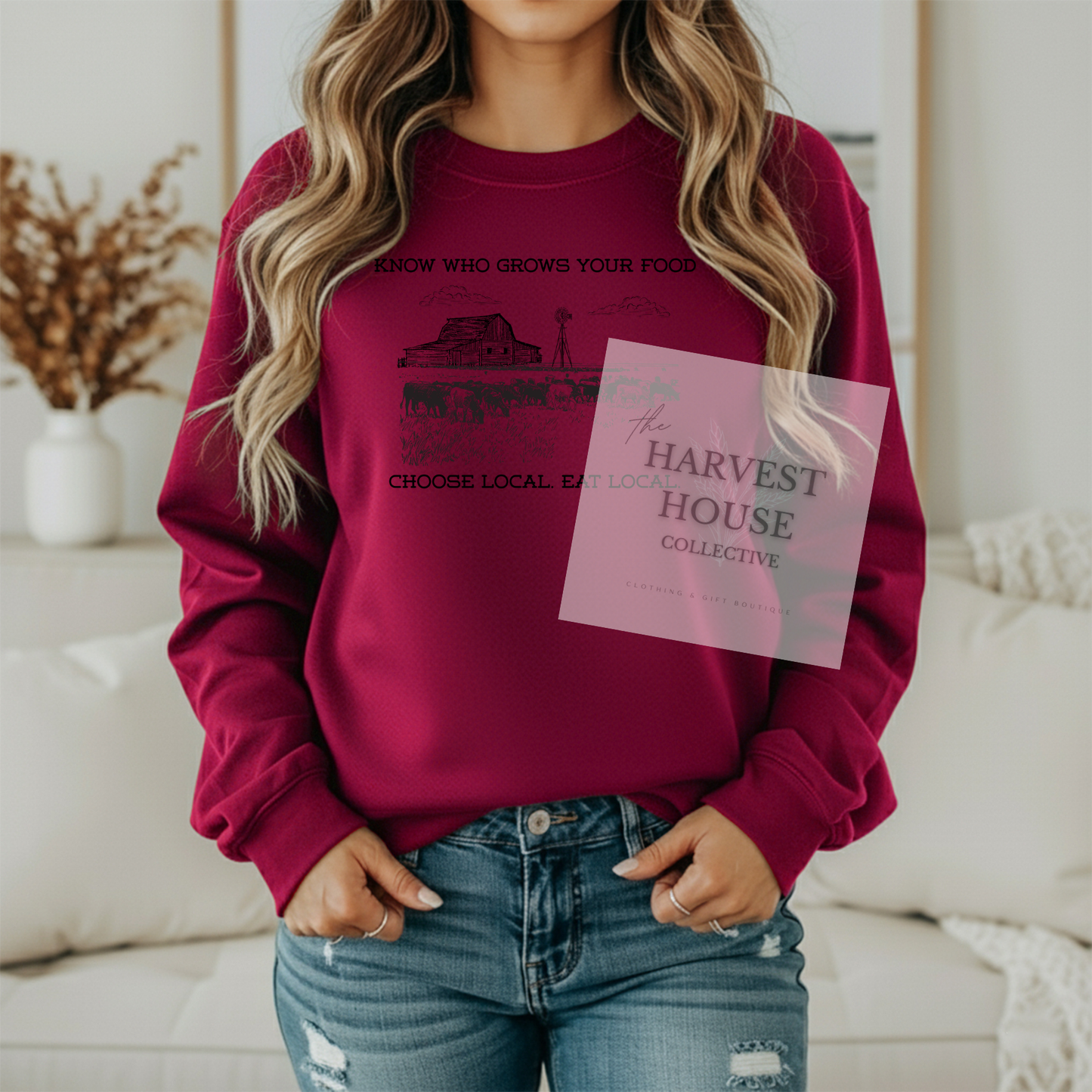 Know Who Grows Your Food Crewneck & Hoodie