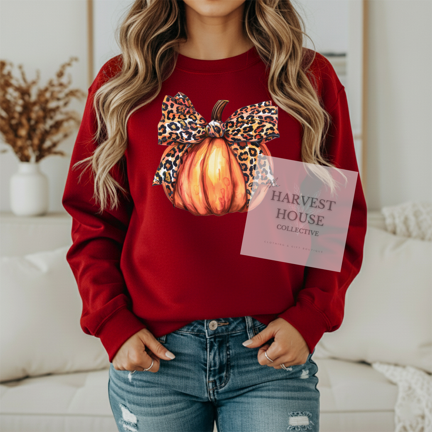 Leopard Pumpkin Crewneck