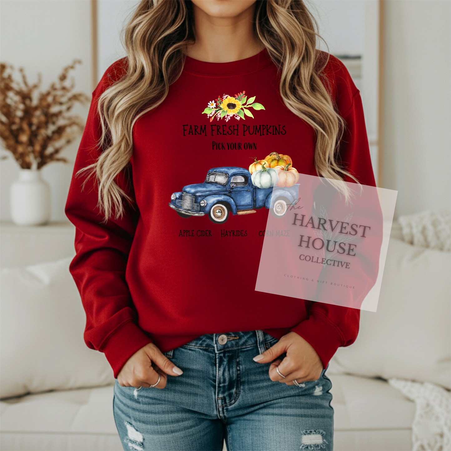 Farm Fresh Pumpkins Crewneck