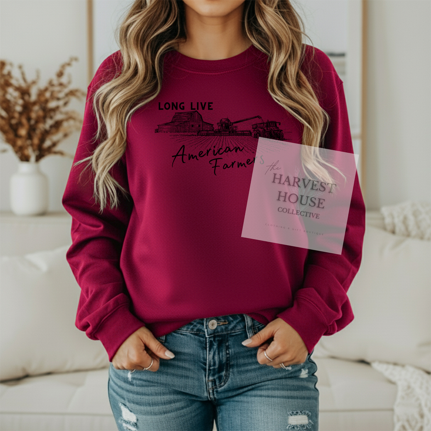 Long Live American Farmers Crewneck & Hoodie