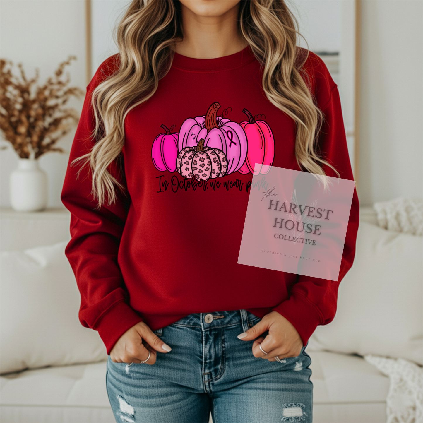 In October We Wear Pink Crewneck & Hoodie