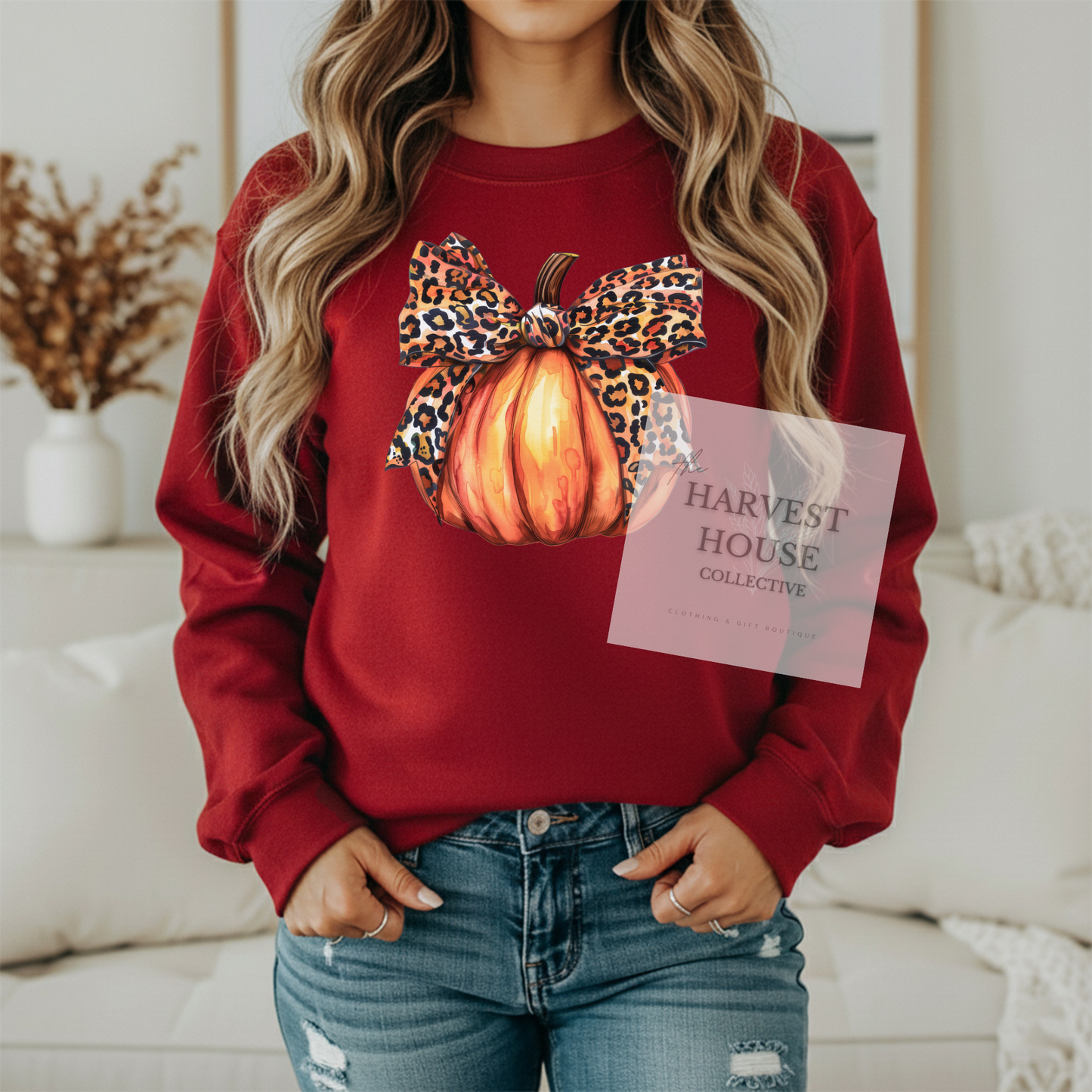 Leopard Pumpkin Crewneck