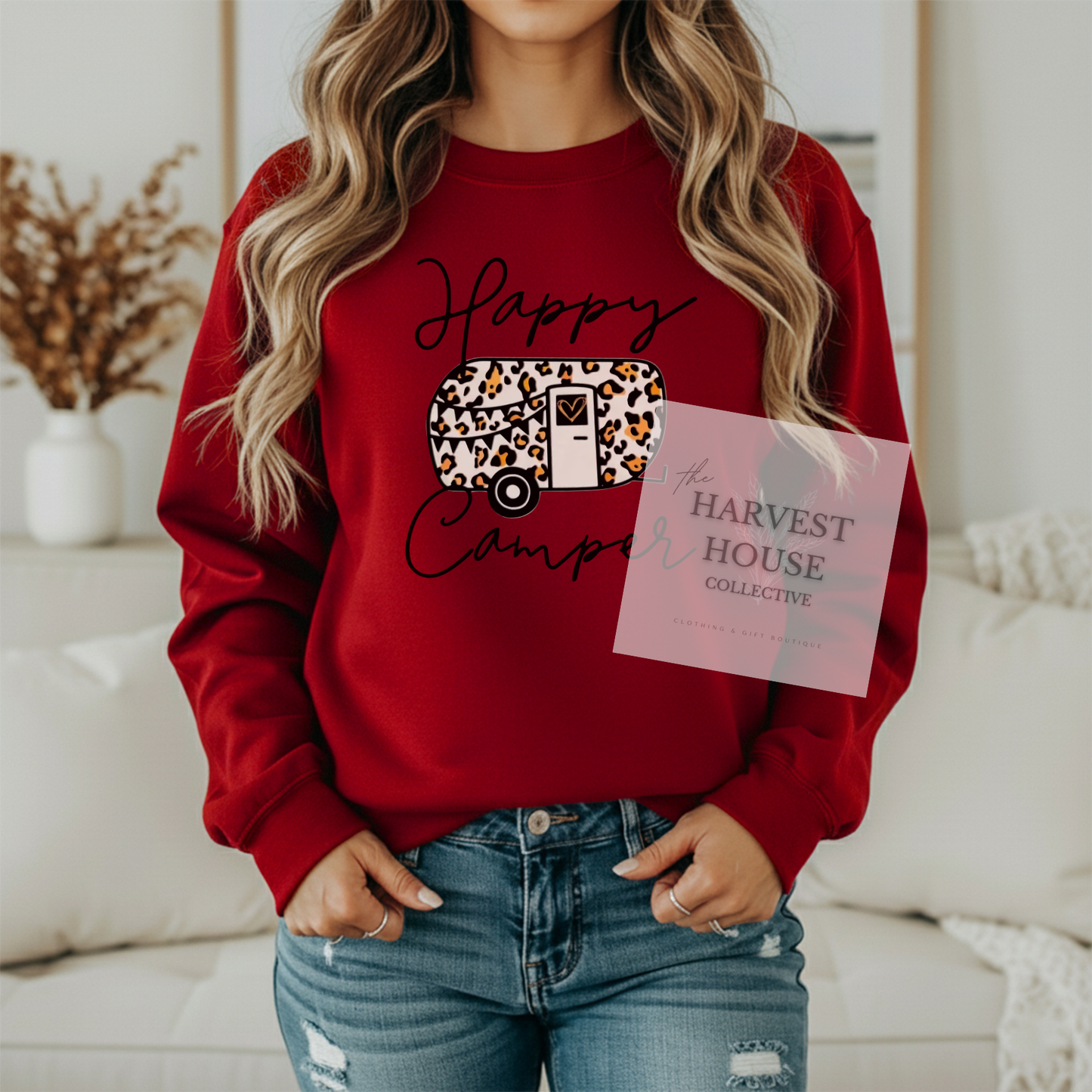 Happy Camper Gildan Crewneck & Hoodie