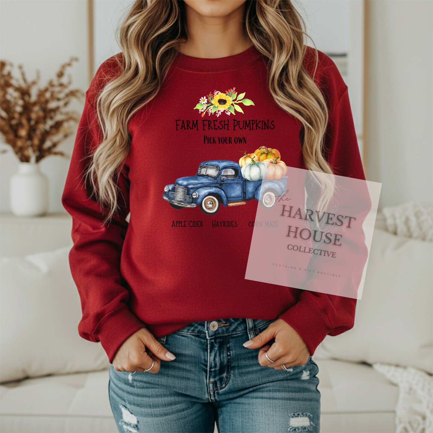 Farm Fresh Pumpkins Crewneck
