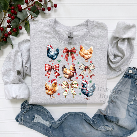 Christmas Chickens Sweatshirt