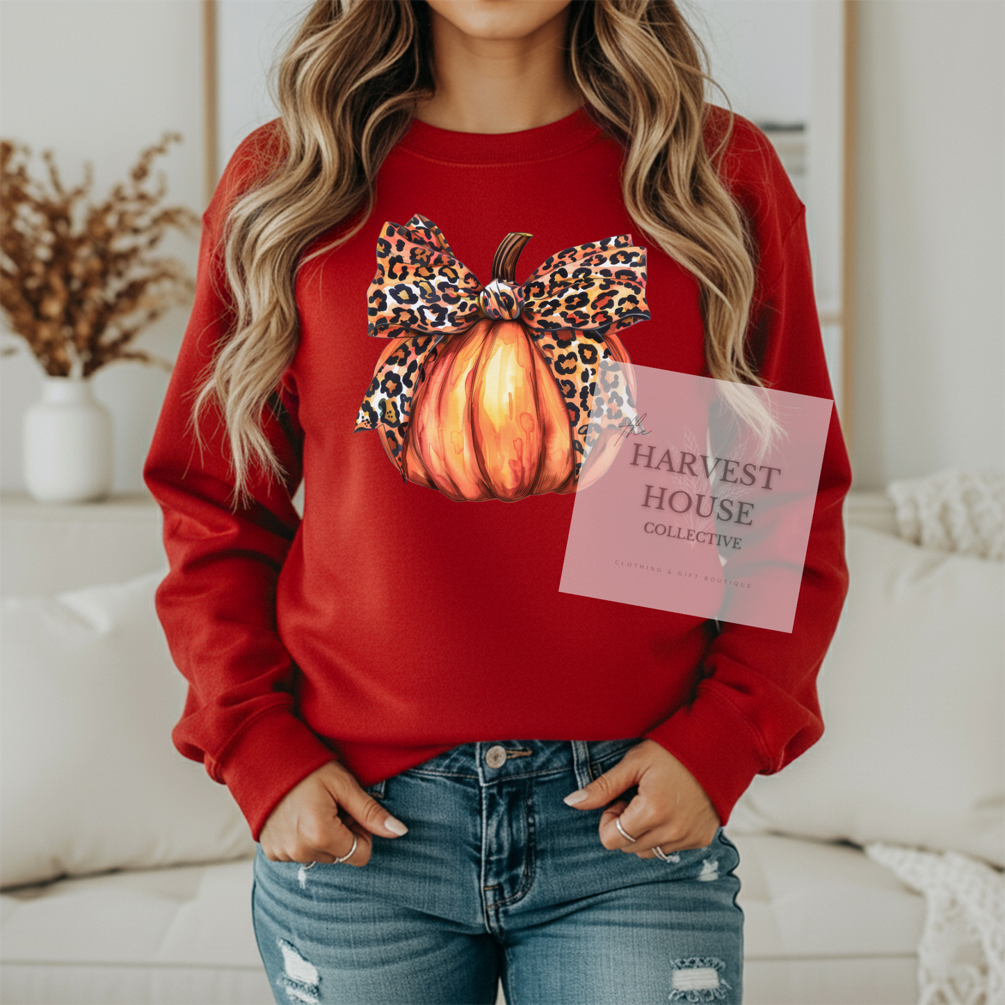Leopard Pumpkin Crewneck