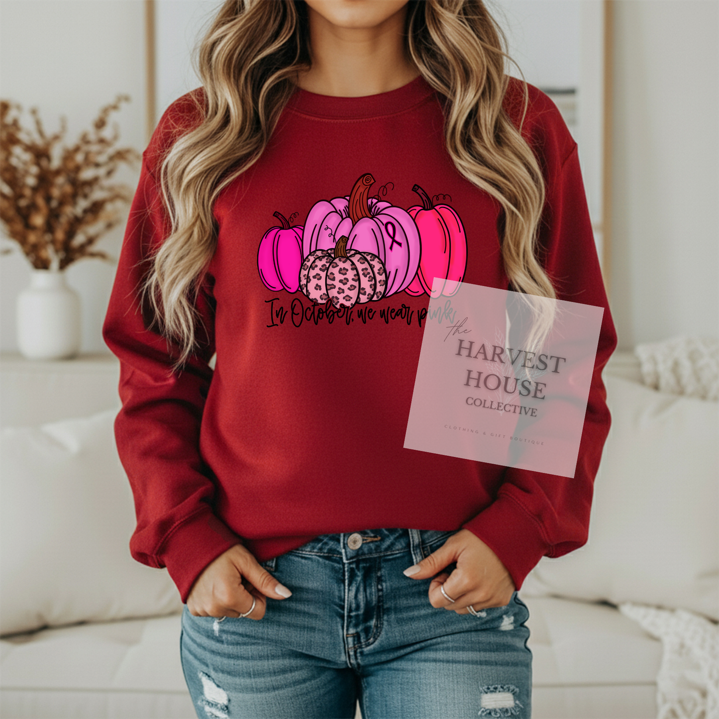 In October We Wear Pink Crewneck & Hoodie