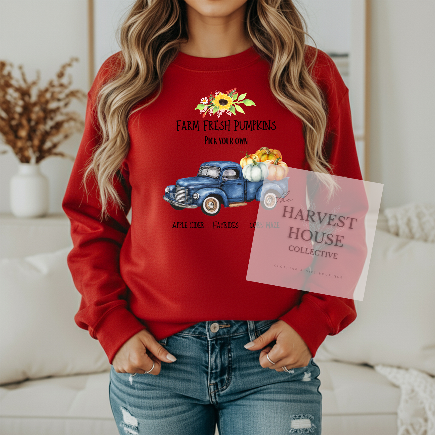 Farm Fresh Pumpkins Crewneck