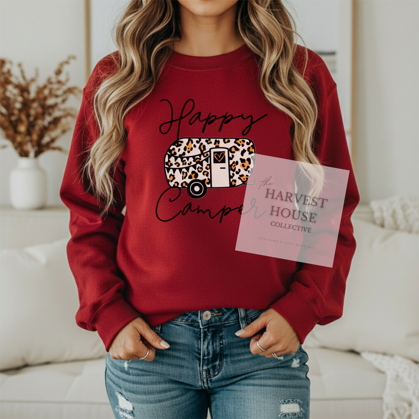 Happy Camper Gildan Crewneck & Hoodie