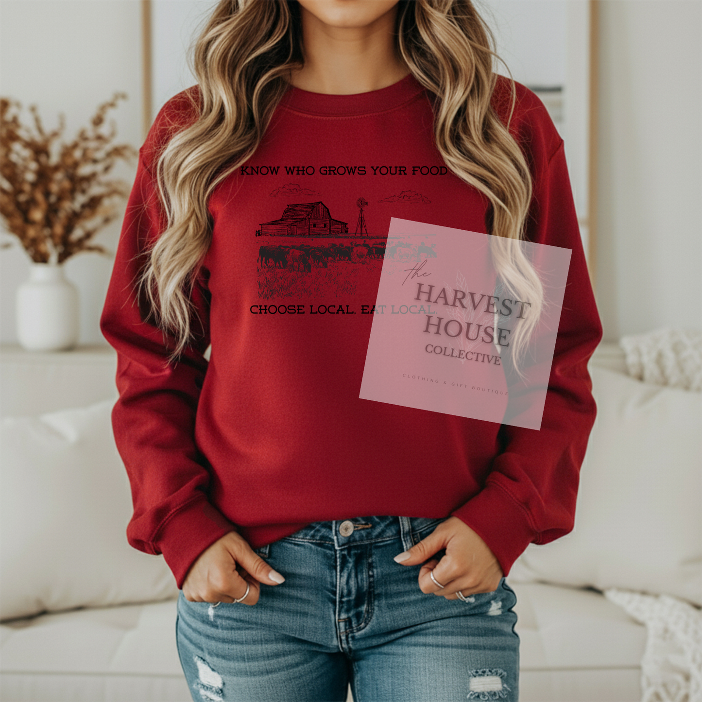 Know Who Grows Your Food Crewneck & Hoodie