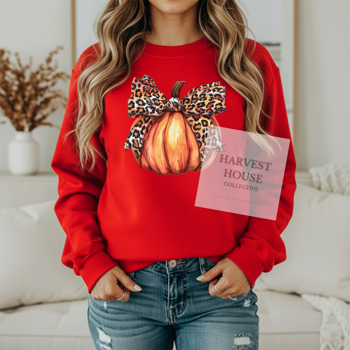 Leopard Pumpkin Crewneck