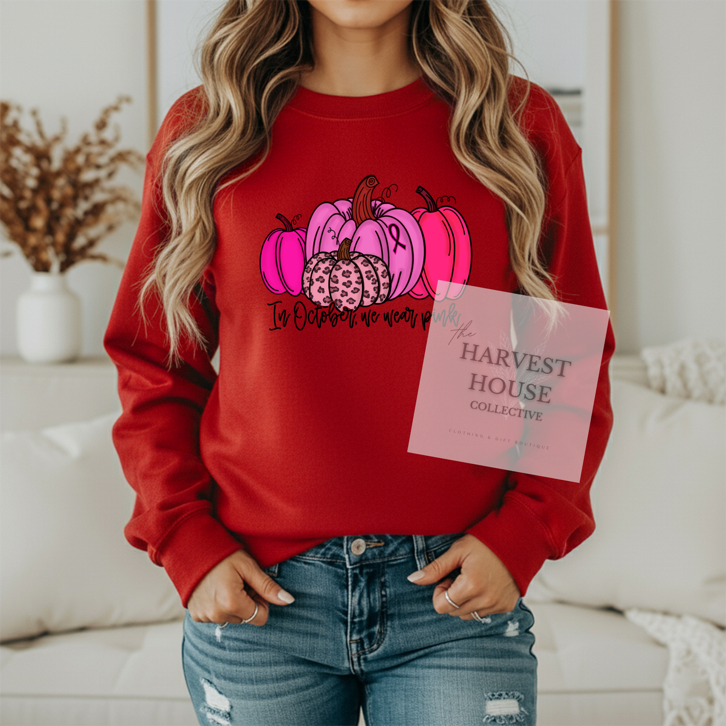 In October We Wear Pink Crewneck & Hoodie