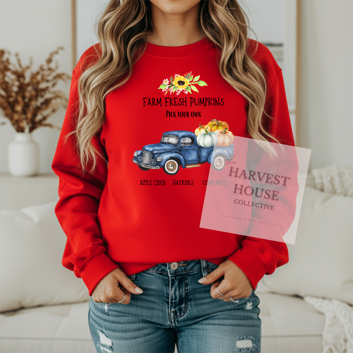Farm Fresh Pumpkins Crewneck