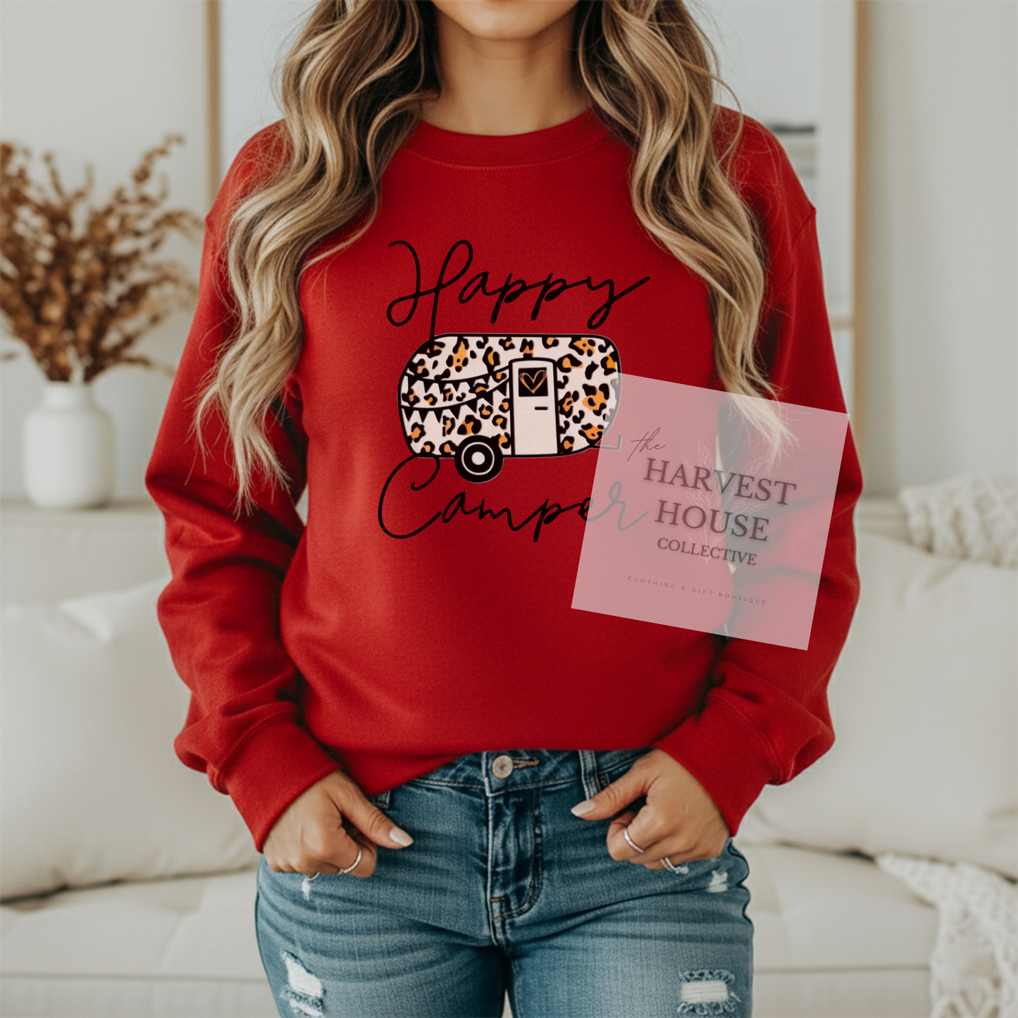 Happy Camper Gildan Crewneck & Hoodie