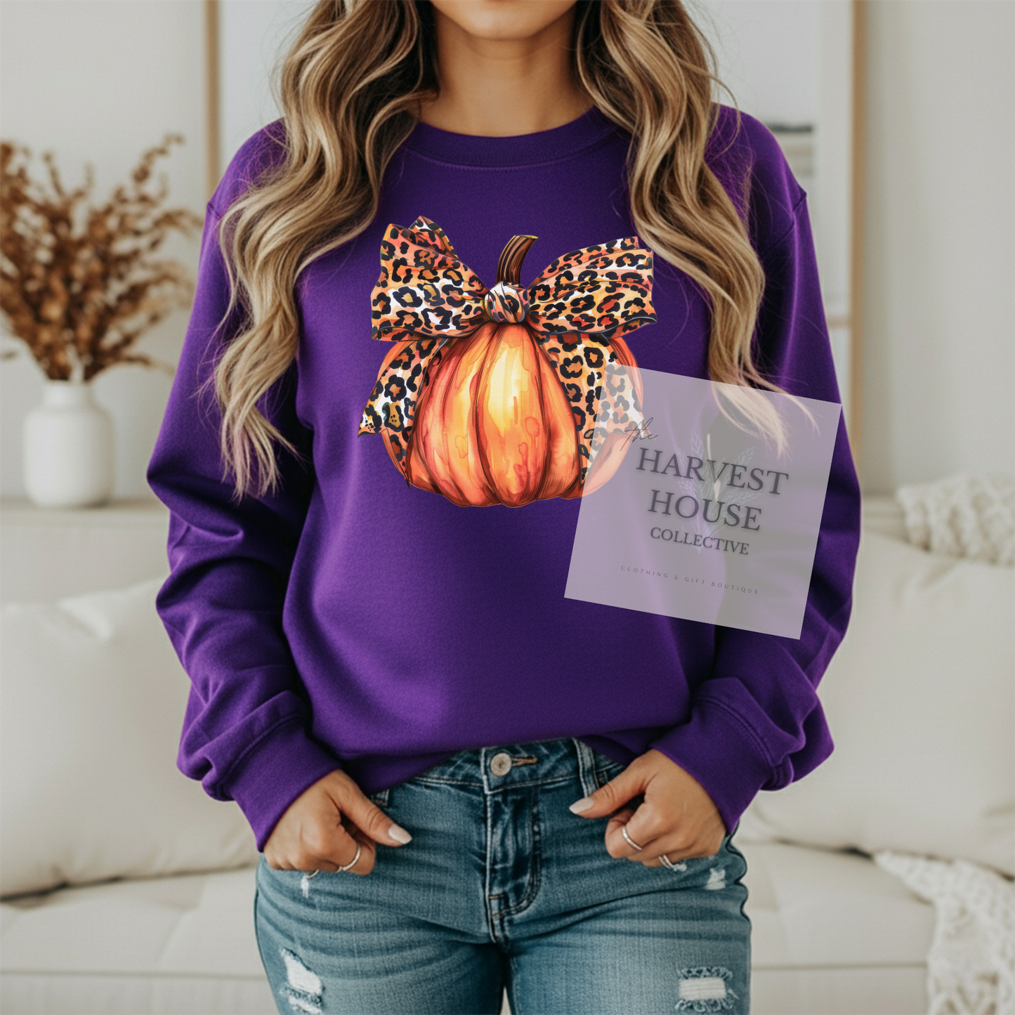 Leopard Pumpkin Crewneck