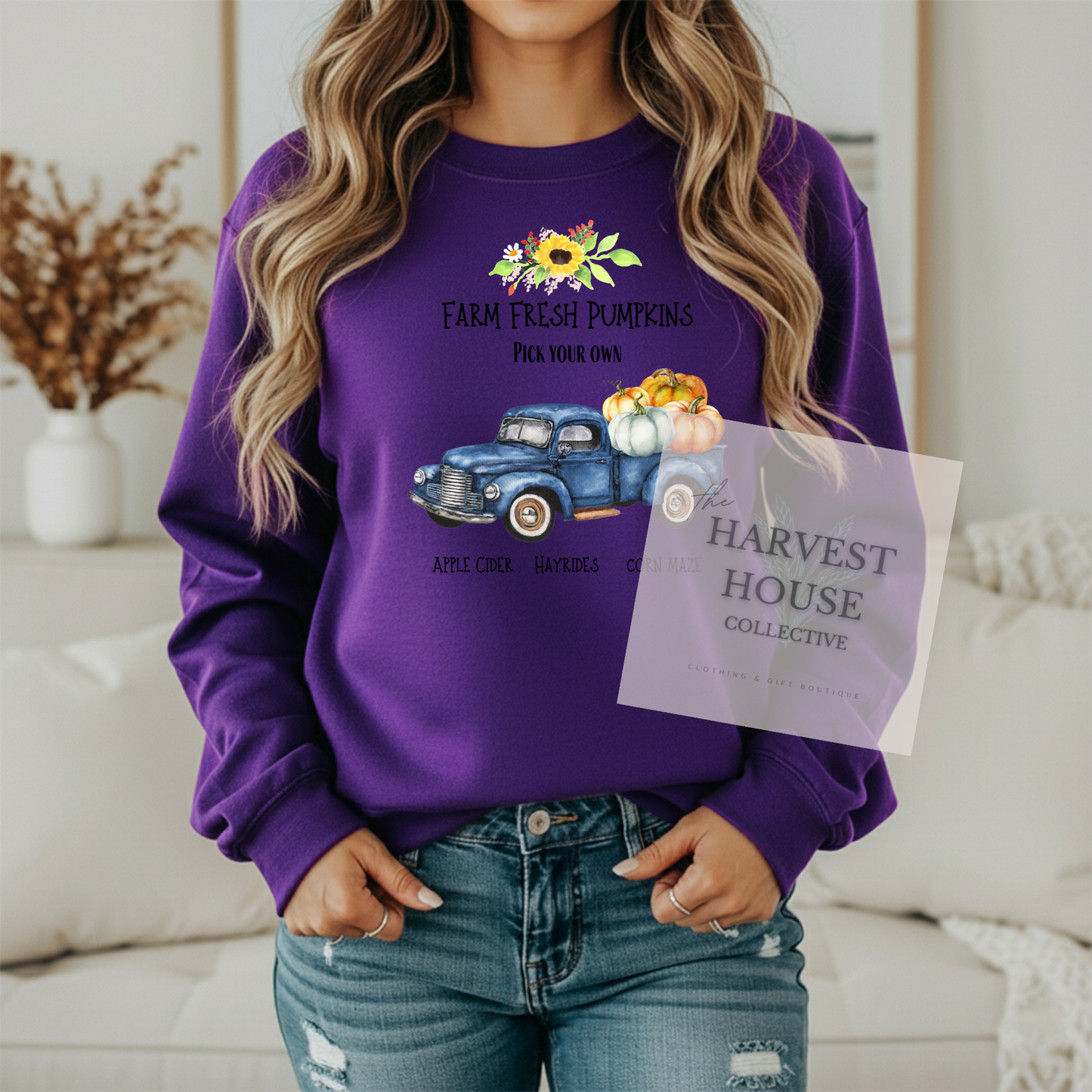 Farm Fresh Pumpkins Crewneck