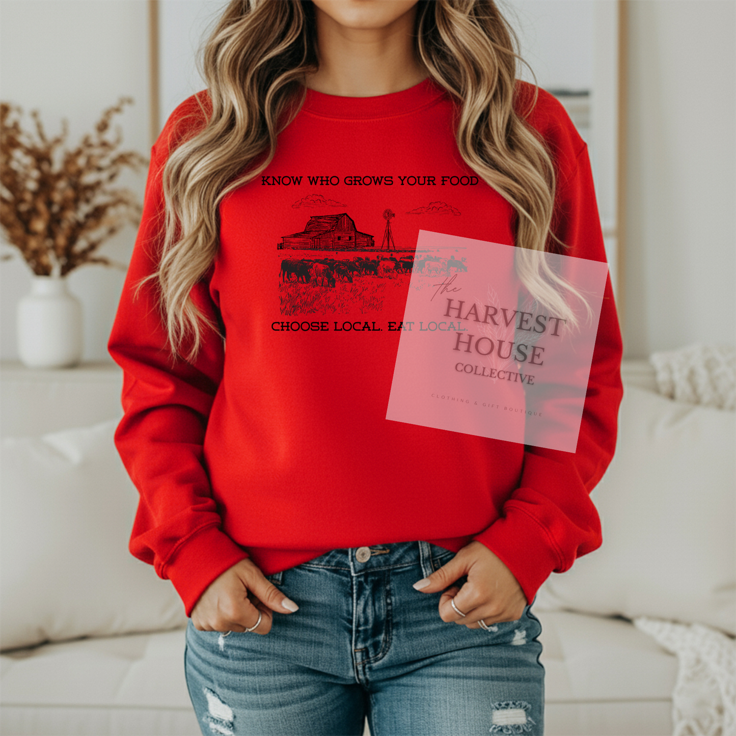 Know Who Grows Your Food Crewneck & Hoodie