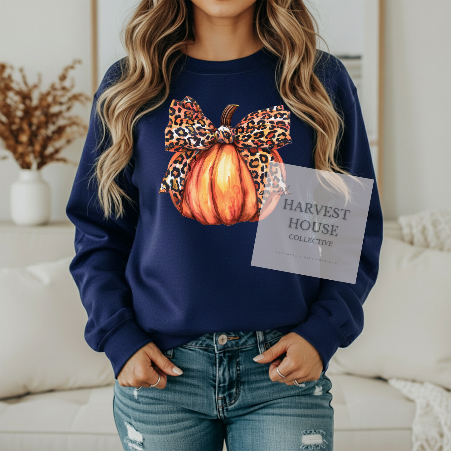 Leopard Pumpkin Crewneck