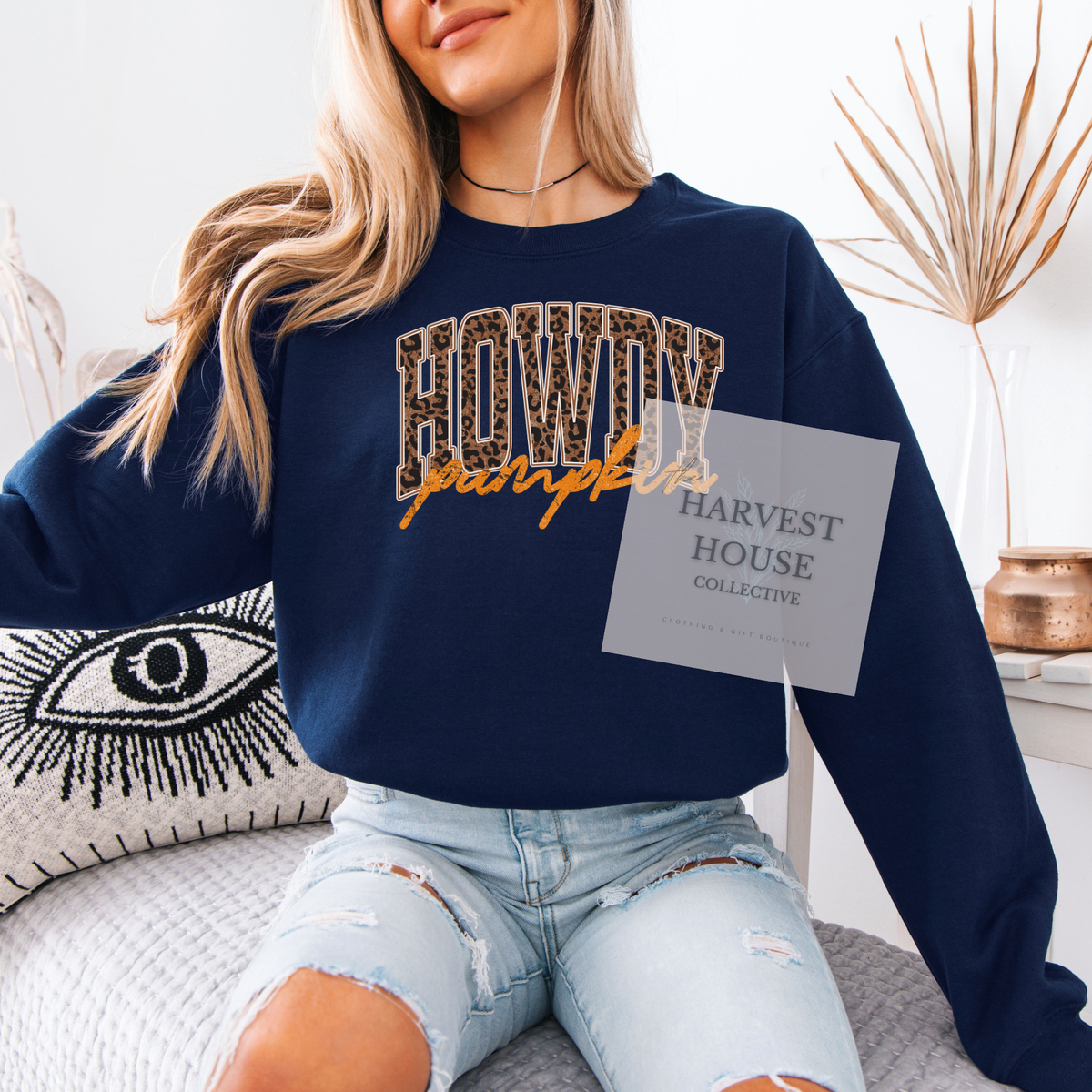 Howdy Pumpkin Crewneck & Hoodie
