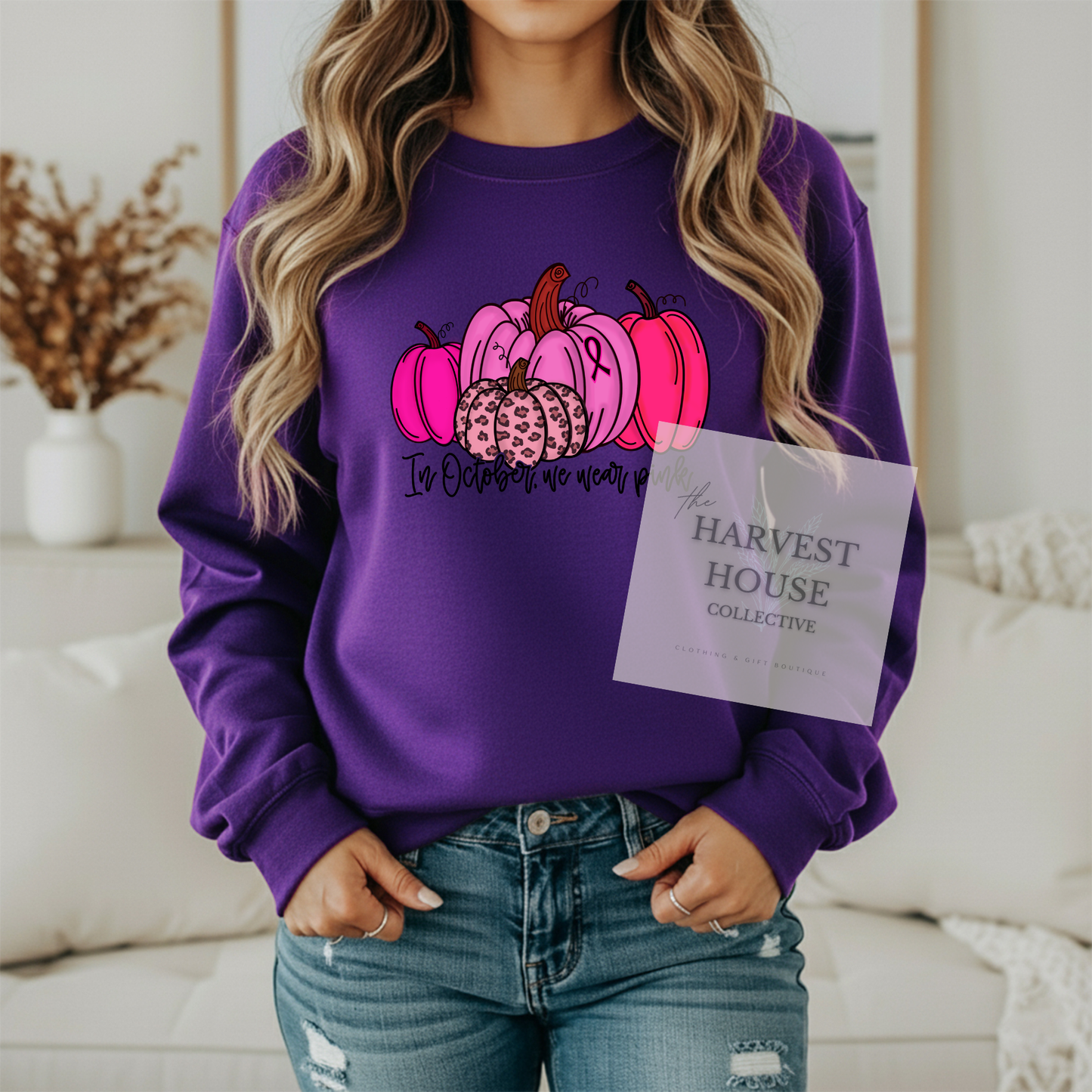 In October We Wear Pink Crewneck & Hoodie